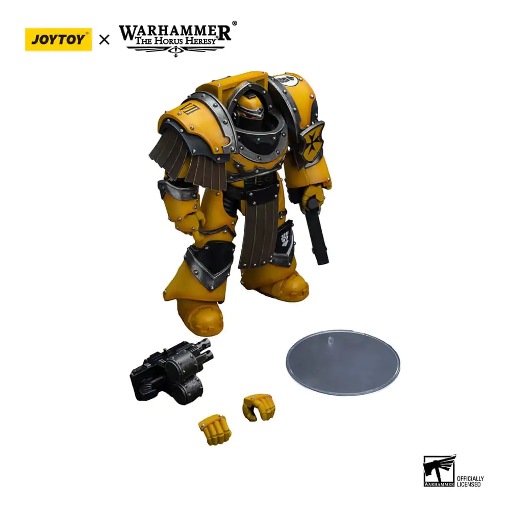 Warhammer The Horus Heresy Action Figure 1/18 Imperial Fists Legion Cataphractii Terminator Squad Legion Cataphractii with Chainfist 12 cm termékfotó