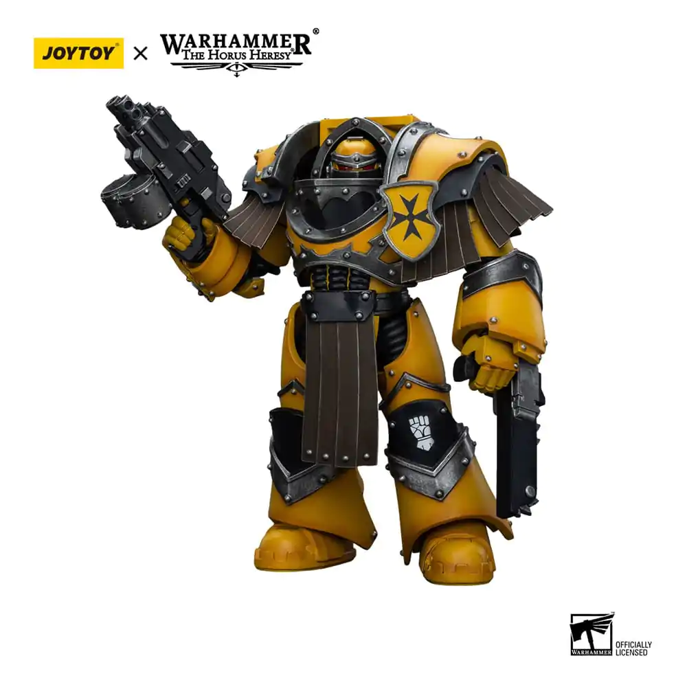 Warhammer The Horus Heresy Action Figure 1/18 Imperial Fists Legion Cataphractii Terminator Squad Legion Cataphractii with Chainfist 12 cm termékfotó