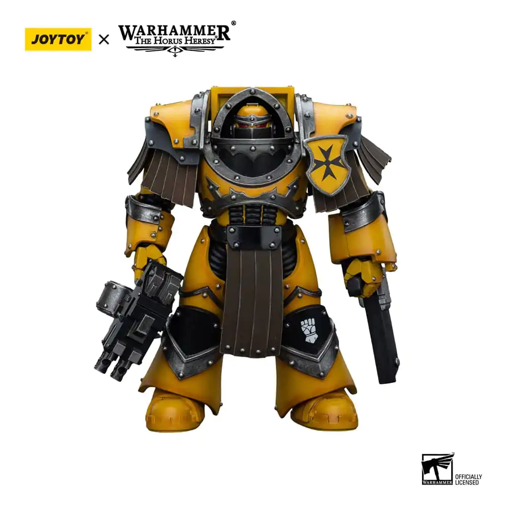 Warhammer The Horus Heresy Action Figure 1/18 Imperial Fists Legion Cataphractii Terminator Squad Legion Cataphractii with Chainfist 12 cm termékfotó