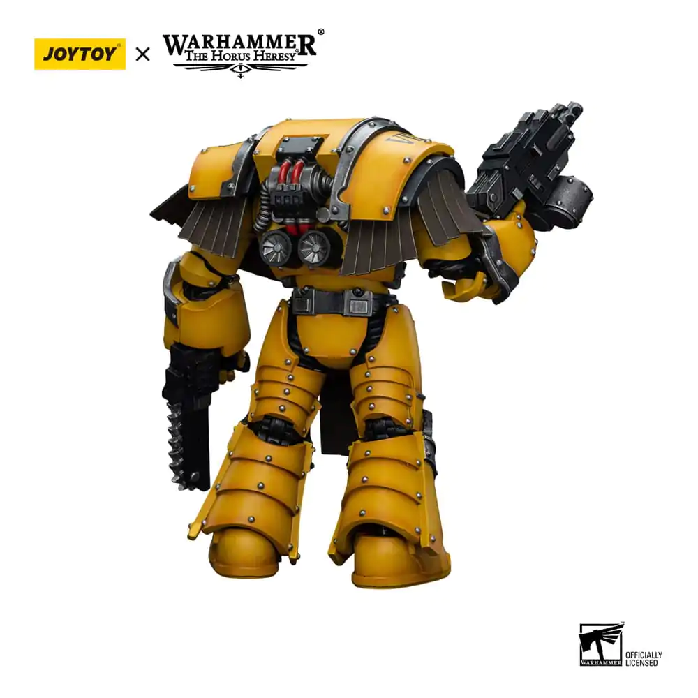 Warhammer The Horus Heresy Action Figure 1/18 Imperial Fists Legion Cataphractii Terminator Squad Legion Cataphractii with Chainfist 12 cm termékfotó