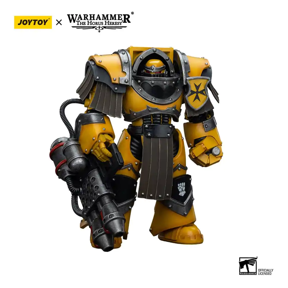 Warhammer The Horus Heresy Action Figure 1/18 Imperial Fists Legion Cataphractii Terminator Squad Legion Cataphractii with Heavy Flamer 12 cm termékfotó