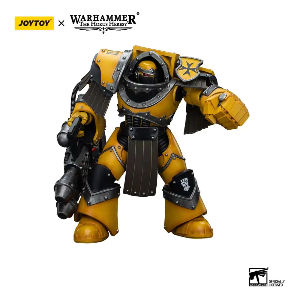 Warhammer The Horus Heresy Action Figure 1/18 Imperial Fists Legion Cataphractii Terminator Squad Legion Cataphractii with Heavy Flamer 12 cm termékfotó