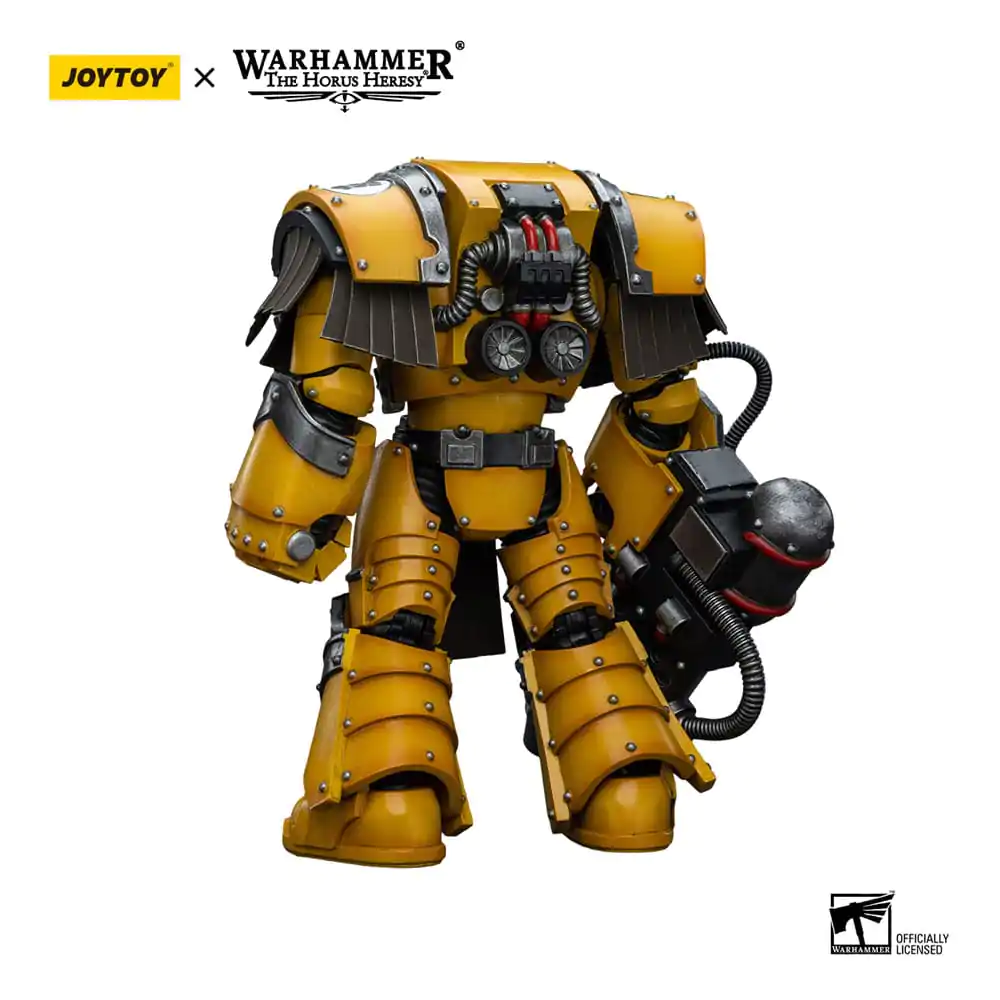 Warhammer The Horus Heresy Action Figure 1/18 Imperial Fists Legion Cataphractii Terminator Squad Legion Cataphractii with Heavy Flamer 12 cm termékfotó