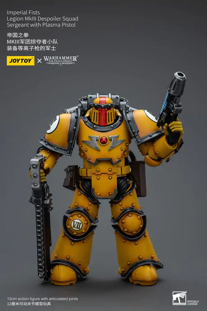 Warhammer The Horus Heresy Action Figure 1/18 Imperial Fists Legion MkIII Despoiler Squad Sergeant with Plasma Pistol 12 cm termékfotó