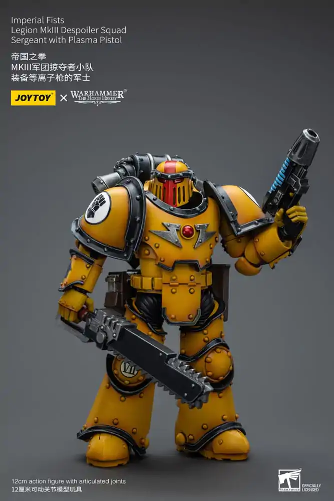 Warhammer The Horus Heresy Action Figure 1/18 Imperial Fists Legion MkIII Despoiler Squad Sergeant with Plasma Pistol 12 cm termékfotó