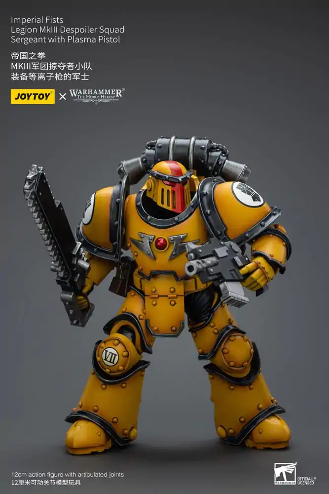 Warhammer The Horus Heresy Action Figure 1/18 Imperial Fists Legion MkIII Despoiler Squad Sergeant with Plasma Pistol 12 cm termékfotó