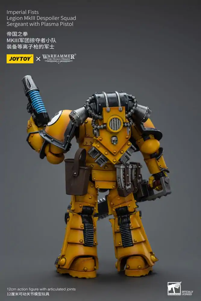 Warhammer The Horus Heresy Action Figure 1/18 Imperial Fists Legion MkIII Despoiler Squad Sergeant with Plasma Pistol 12 cm termékfotó