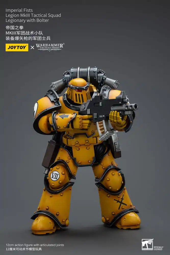 Warhammer The Horus Heresy Action Figure 1/18 Imperial Fists Legion MkIII Tactical Squad Legionary with Bolter 12 cm termékfotó