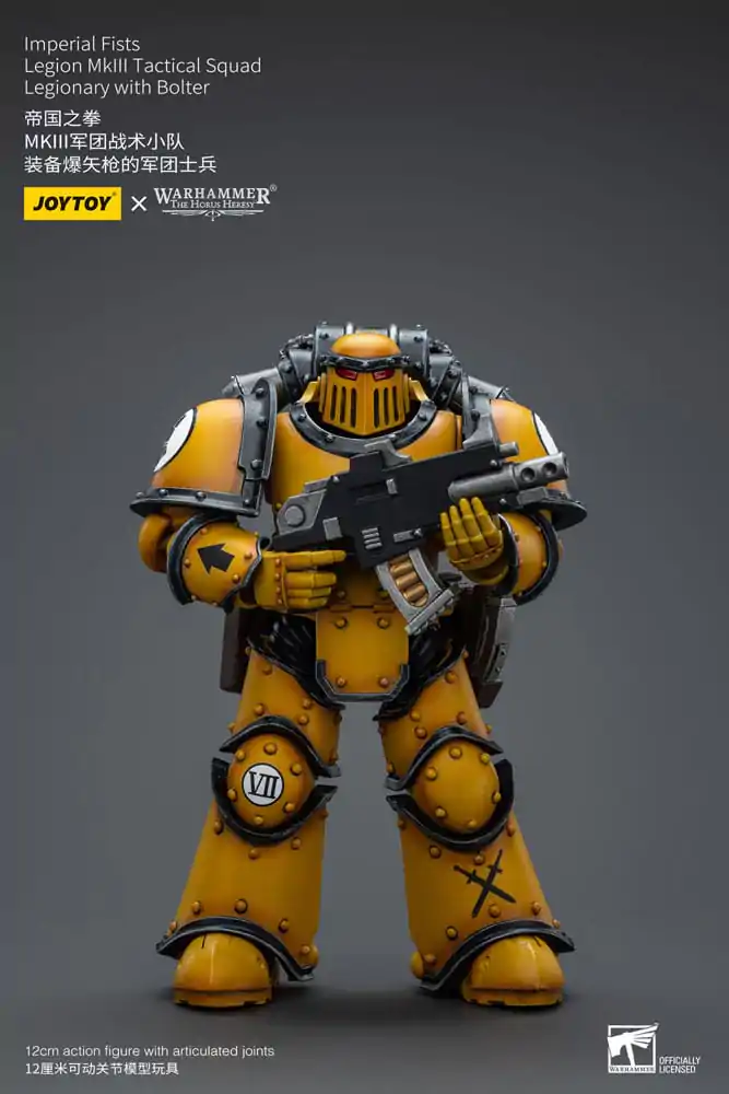 Warhammer The Horus Heresy Action Figure 1/18 Imperial Fists Legion MkIII Tactical Squad Legionary with Bolter 12 cm termékfotó