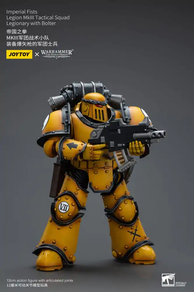 Warhammer The Horus Heresy Action Figure 1/18 Imperial Fists Legion MkIII Tactical Squad Legionary with Bolter 12 cm termékfotó