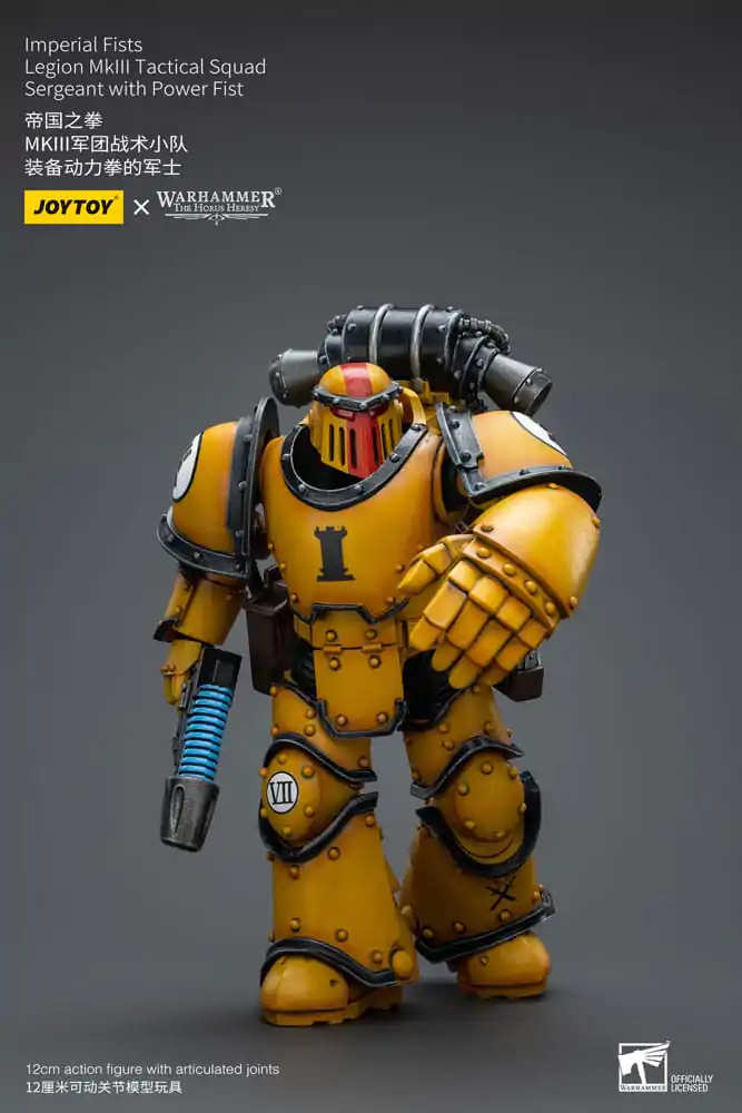 Warhammer The Horus Heresy Action Figure 1/18 Imperial Fists Legion MkIII Tactical Squad Sergeant with Power Fist 12 cm termékfotó