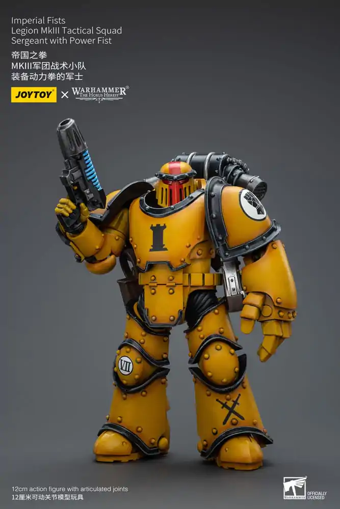 Warhammer The Horus Heresy Action Figure 1/18 Imperial Fists Legion MkIII Tactical Squad Sergeant with Power Fist 12 cm termékfotó