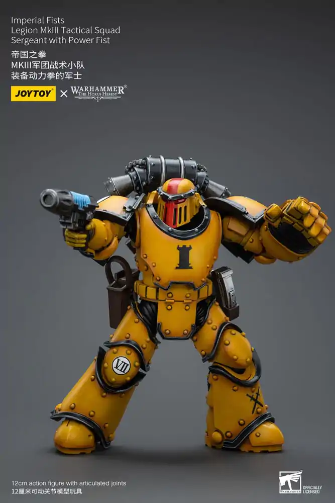 Warhammer The Horus Heresy Action Figure 1/18 Imperial Fists Legion MkIII Tactical Squad Sergeant with Power Fist 12 cm termékfotó