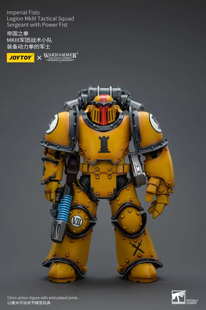 Warhammer The Horus Heresy Action Figure 1/18 Imperial Fists Legion MkIII Tactical Squad Sergeant with Power Fist 12 cm termékfotó