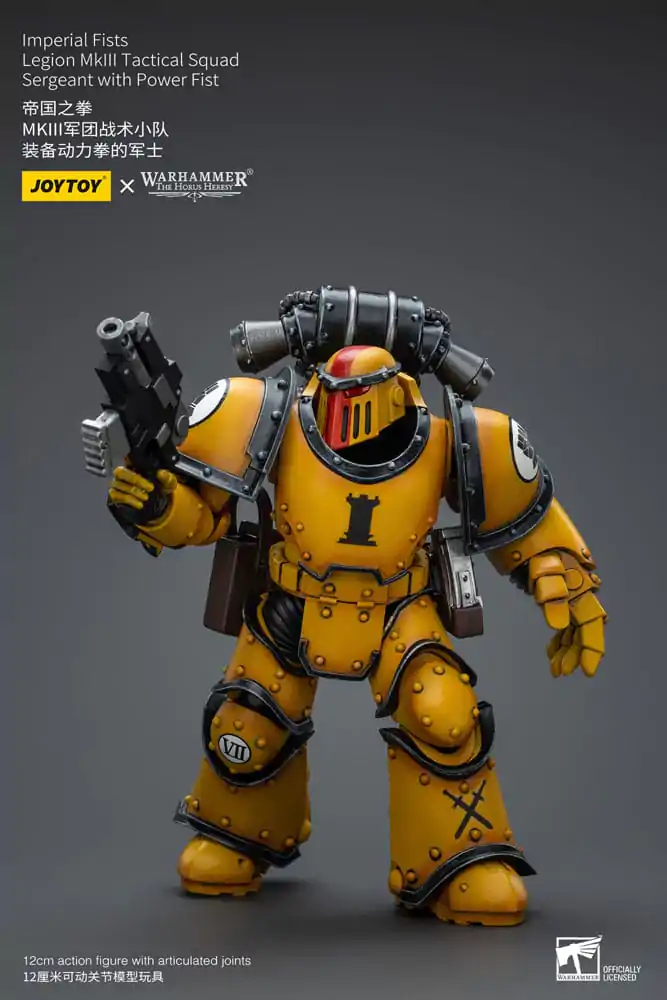 Warhammer The Horus Heresy Action Figure 1/18 Imperial Fists Legion MkIII Tactical Squad Sergeant with Power Fist 12 cm termékfotó