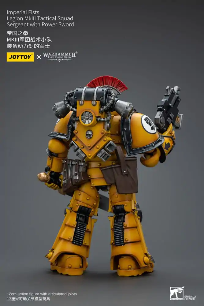 Warhammer The Horus Heresy Action Figure 1/18 Imperial Fists Legion MkIII Tactical Squad Sergeant with Power Sword 12 cm termékfotó