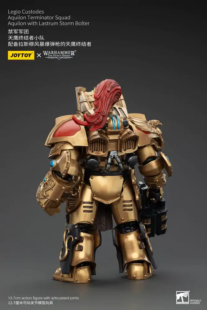 Warhammer The Horus Heresy Action Figure 1/18 Legio Custodes Aquilon Terminator Squad Aquilon with Lastrum Storm Bolter 14 cm termékfotó