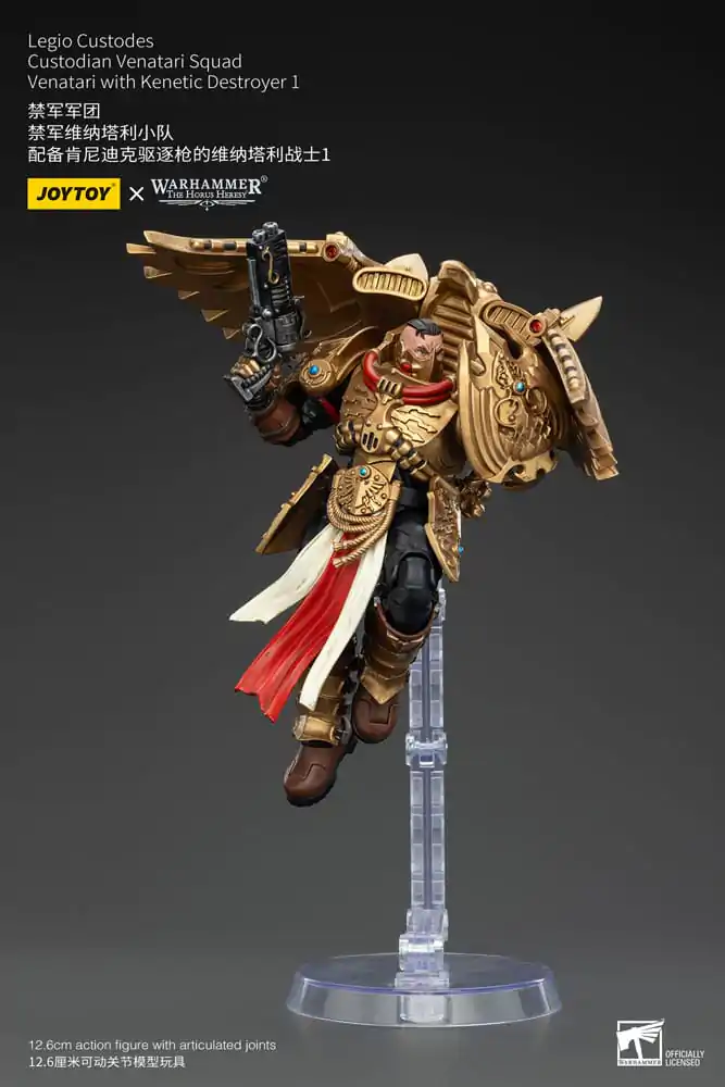 Warhammer The Horus Heresy Action Figure 1/18 Legio Custodes Custodian Venatari Squad Venatari with Kenetic Destroyer 1 13 cm termékfotó