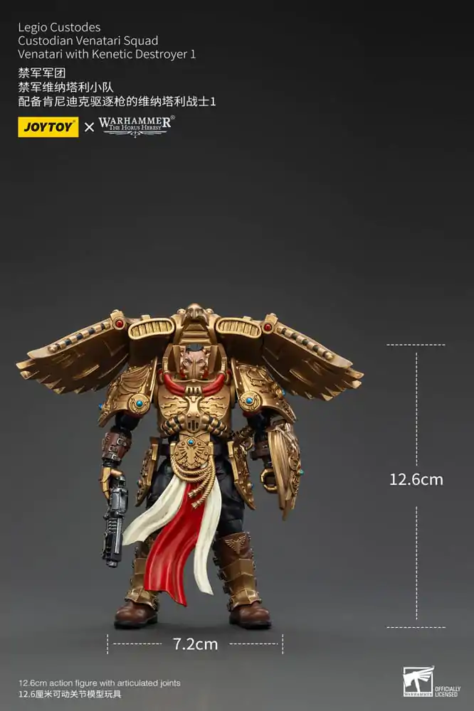 Warhammer The Horus Heresy Action Figure 1/18 Legio Custodes Custodian Venatari Squad Venatari with Kenetic Destroyer 1 13 cm termékfotó