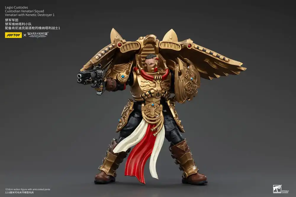 Warhammer The Horus Heresy Action Figure 1/18 Legio Custodes Custodian Venatari Squad Venatari with Kenetic Destroyer 1 13 cm termékfotó