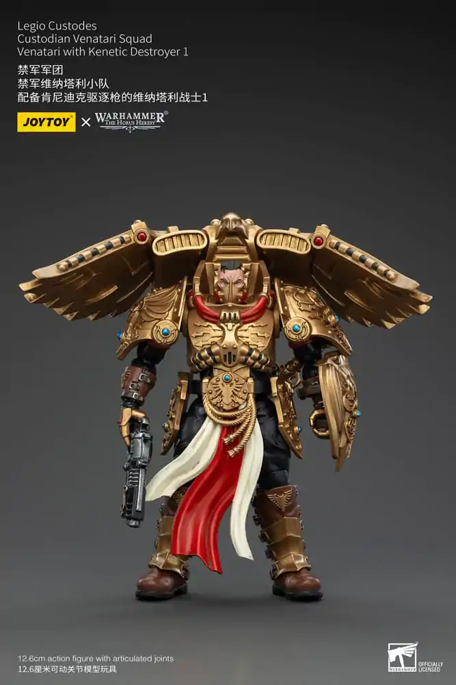 Warhammer The Horus Heresy Action Figure 1/18 Legio Custodes Custodian Venatari Squad Venatari with Kenetic Destroyer 1 13 cm termékfotó