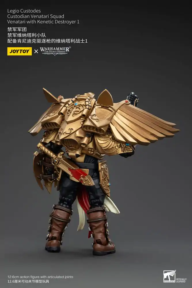 Warhammer The Horus Heresy Action Figure 1/18 Legio Custodes Custodian Venatari Squad Venatari with Kenetic Destroyer 1 13 cm termékfotó