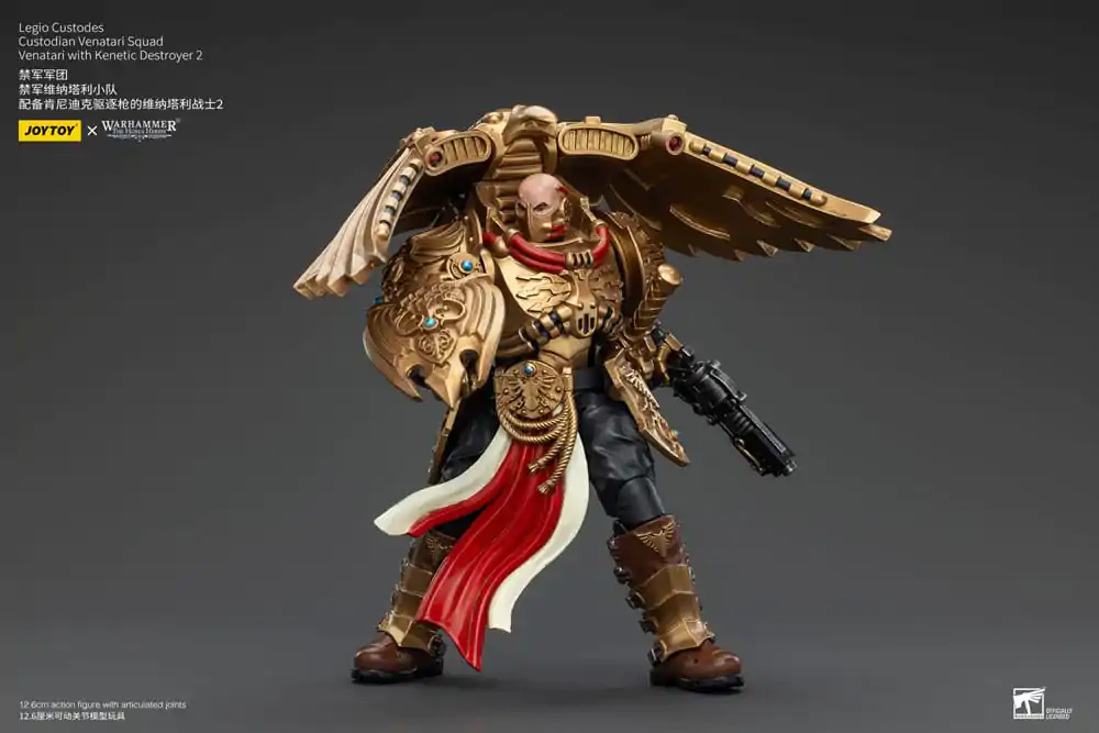 Warhammer The Horus Heresy Action Figure 1/18 Legio Custodes Custodian Venatari Squad Venatari with Kenetic Destroyer 2 13 cm termékfotó