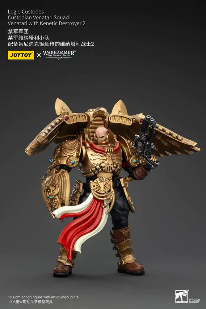 Warhammer The Horus Heresy Action Figure 1/18 Legio Custodes Custodian Venatari Squad Venatari with Kenetic Destroyer 2 13 cm termékfotó