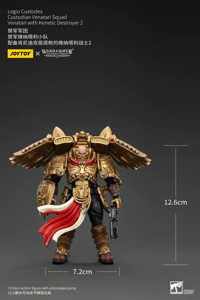 Warhammer The Horus Heresy Action Figure 1/18 Legio Custodes Custodian Venatari Squad Venatari with Kenetic Destroyer 2 13 cm termékfotó