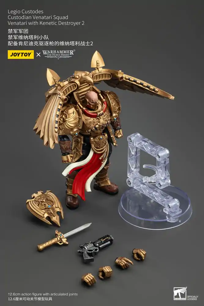 Warhammer The Horus Heresy Action Figure 1/18 Legio Custodes Custodian Venatari Squad Venatari with Kenetic Destroyer 2 13 cm termékfotó