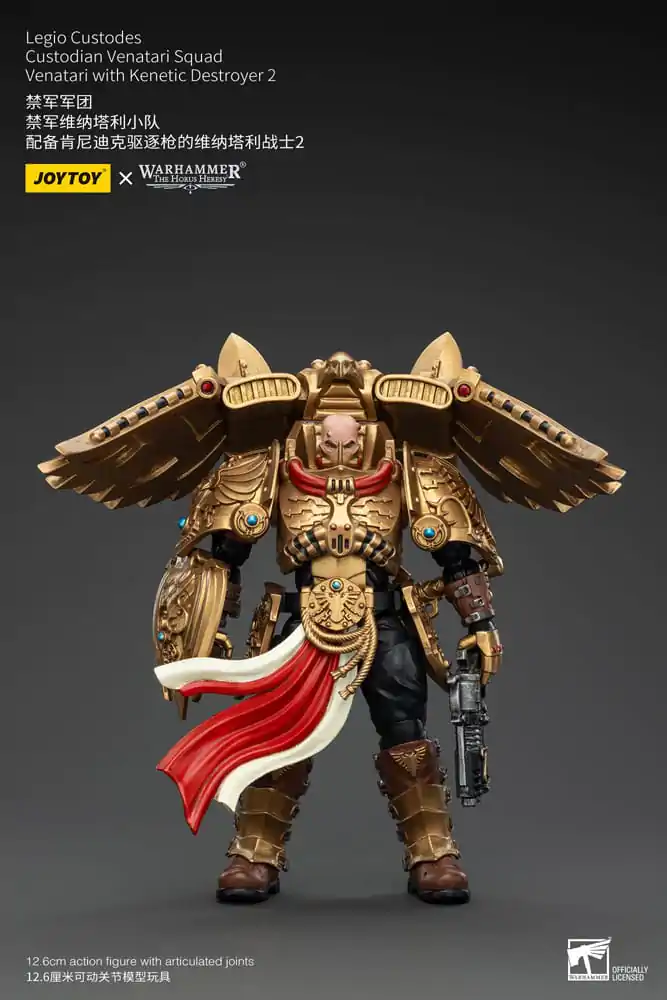 Warhammer The Horus Heresy Action Figure 1/18 Legio Custodes Custodian Venatari Squad Venatari with Kenetic Destroyer 2 13 cm termékfotó