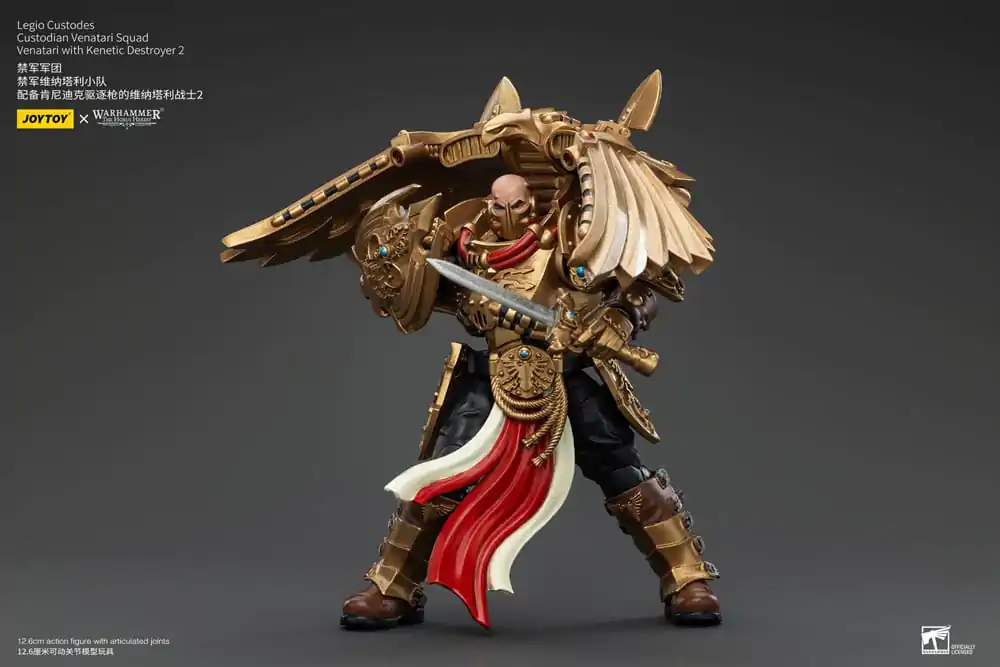 Warhammer The Horus Heresy Action Figure 1/18 Legio Custodes Custodian Venatari Squad Venatari with Kenetic Destroyer 2 13 cm termékfotó