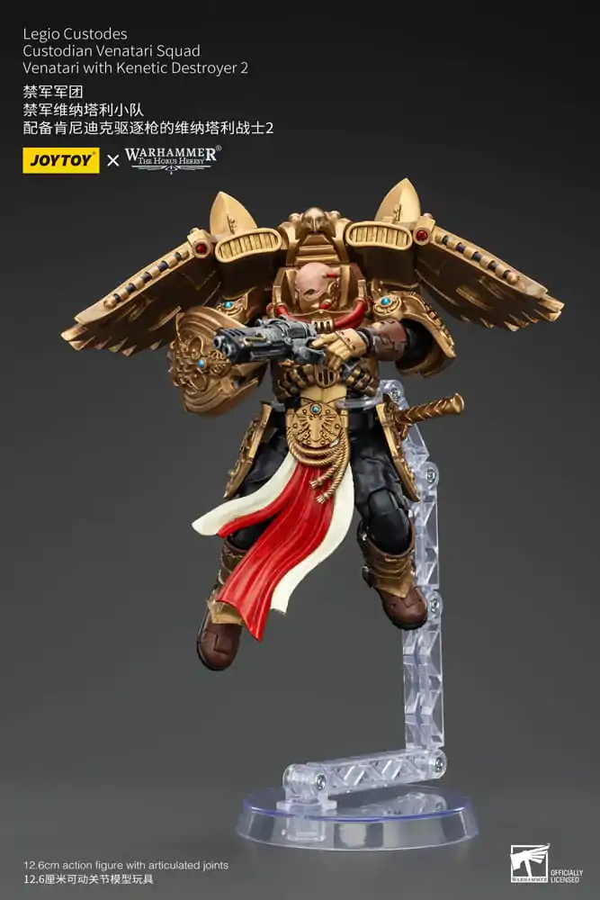 Warhammer The Horus Heresy Action Figure 1/18 Legio Custodes Custodian Venatari Squad Venatari with Kenetic Destroyer 2 13 cm termékfotó