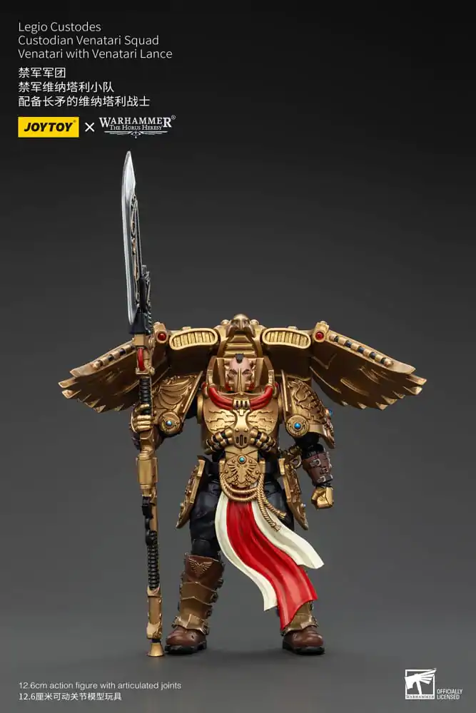 Warhammer The Horus Heresy Action Figure 1/18 Legio Custodes Custodian Venatari Squad Venatari with Venatari Lance 13 cm termékfotó