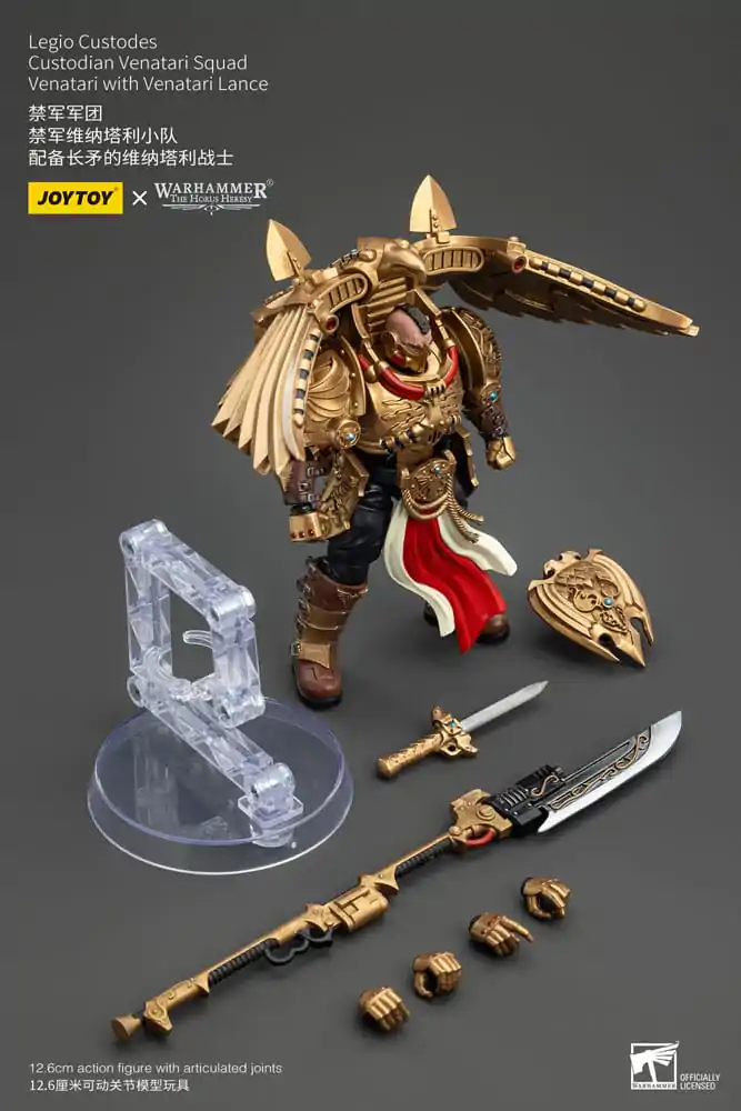 Warhammer The Horus Heresy Action Figure 1/18 Legio Custodes Custodian Venatari Squad Venatari with Venatari Lance 13 cm termékfotó