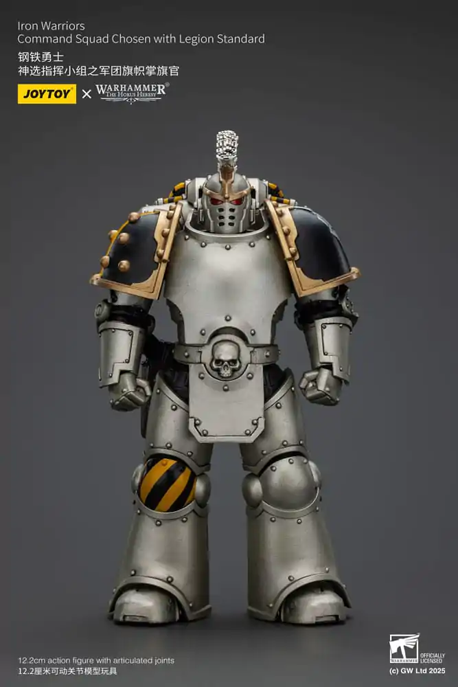 Warhammer The Horus Heresy Action Figure 1/18 lron Warriors Command Squad Chosen with Legion Standard 12 cm product photo