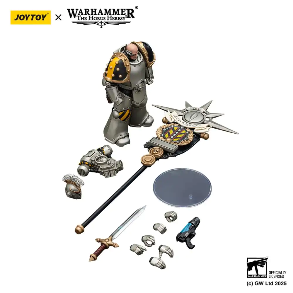 Warhammer The Horus Heresy Action Figure 1/18 lron Warriors Command Squad Chosen with Legion Standard 12 cm product photo