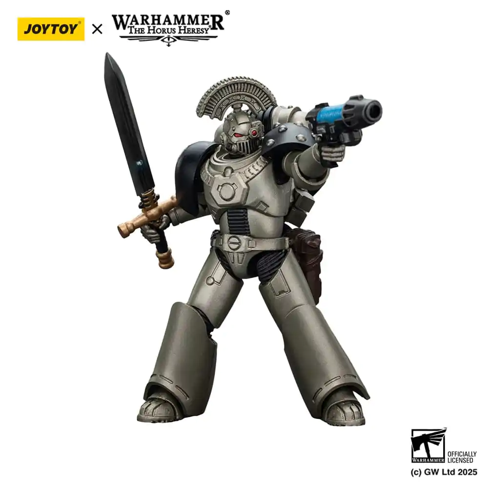 Warhammer The Horus Heresy Action Figure 1/18 lron Warriors MKVI Tactical Sergeant with Power Sword and Plasma Pistol 12 cm product photo