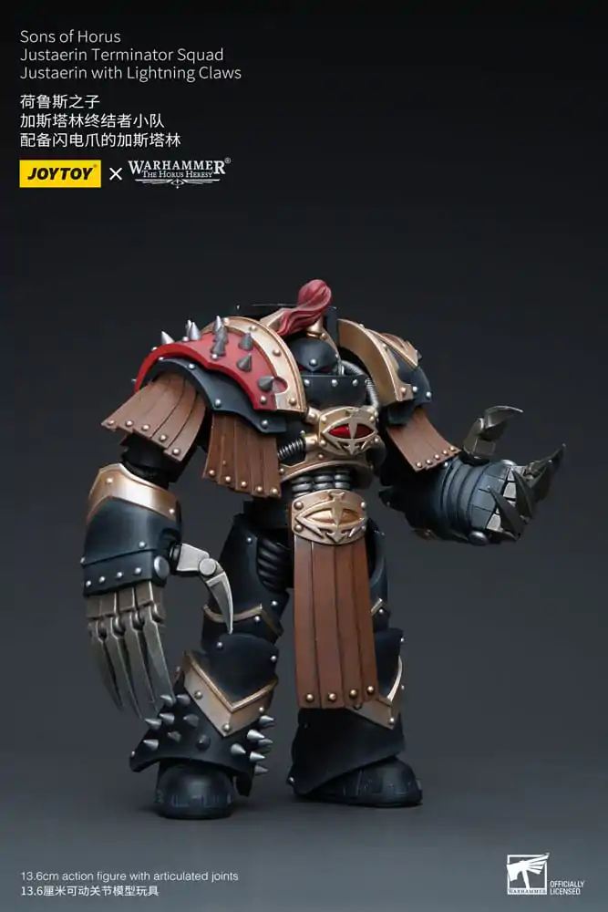 Warhammer The Horus Heresy Action Figure 1/18 Sons of Horus Justaerin Terminator Squad Justaerin with Lightning Claws 12 cm termékfotó