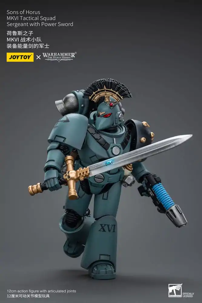 Warhammer The Horus Heresy Action Figure 1/18 Sons of Horus MKVI Tactical Squad Sergeant with Power Sword 12 cm termékfotó