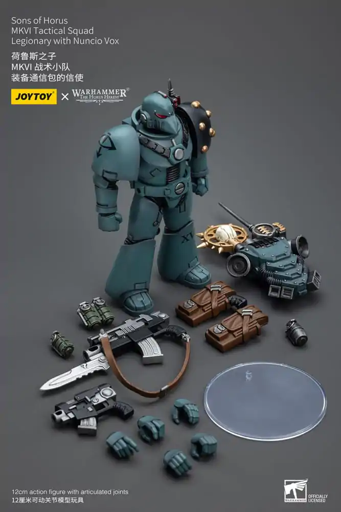 Warhammer The Horus Heresy Action Figure 1/18 Sons of Horus MKVITactical Squad Legionary with Nuncio Vox 12 cm product photo