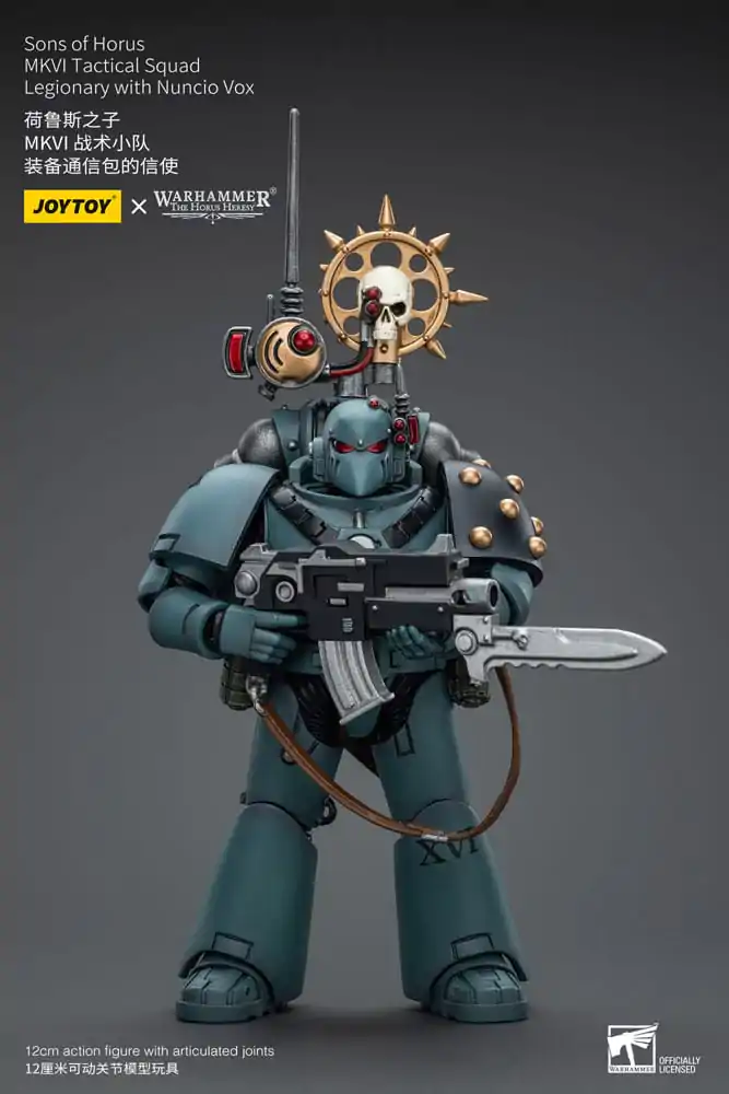 Warhammer The Horus Heresy Action Figure 1/18 Sons of Horus MKVITactical Squad Legionary with Nuncio Vox 12 cm product photo