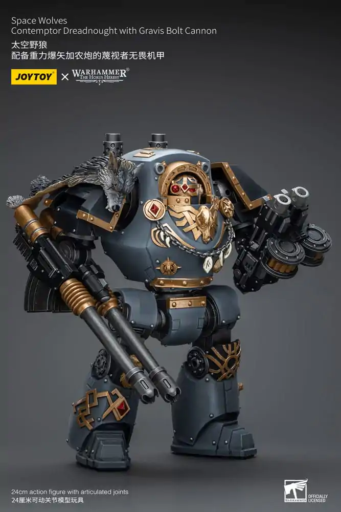 Warhammer The Horus Heresy Action Figure 1/18 Space Wolves Contemptor Dreadnought with Gravis Bolt Cannon 12 cm termékfotó