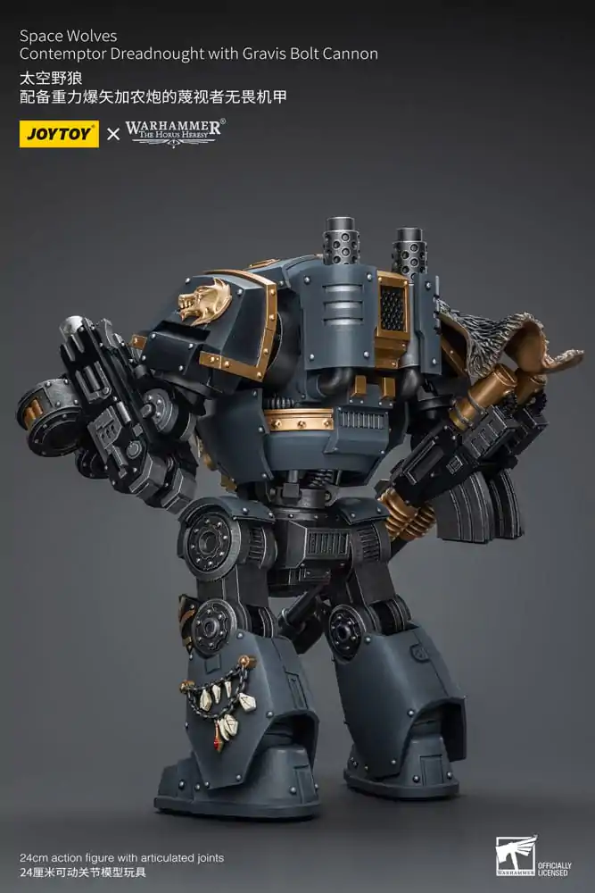 Warhammer The Horus Heresy Action Figure 1/18 Space Wolves Contemptor Dreadnought with Gravis Bolt Cannon 12 cm termékfotó