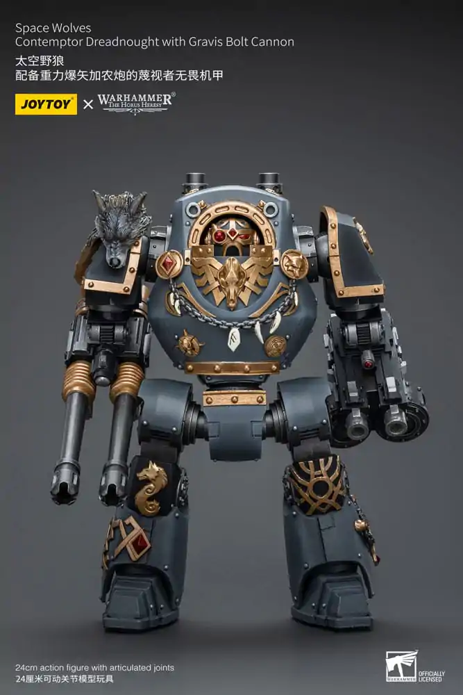 Warhammer The Horus Heresy Action Figure 1/18 Space Wolves Contemptor Dreadnought with Gravis Bolt Cannon 12 cm termékfotó