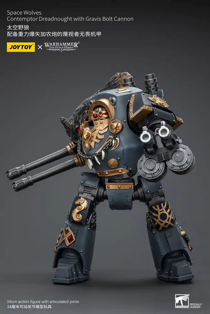 Warhammer The Horus Heresy Action Figure 1/18 Space Wolves Contemptor Dreadnought with Gravis Bolt Cannon 12 cm termékfotó