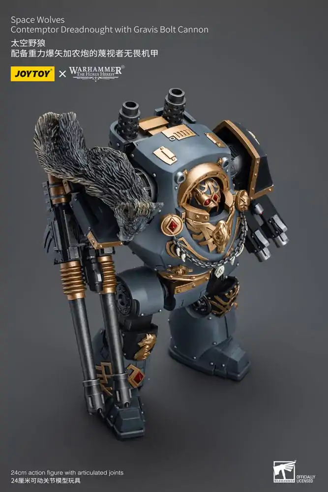 Warhammer The Horus Heresy Action Figure 1/18 Space Wolves Contemptor Dreadnought with Gravis Bolt Cannon 12 cm termékfotó