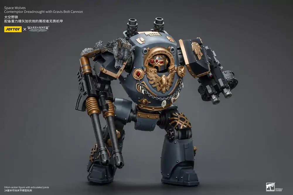 Warhammer The Horus Heresy Action Figure 1/18 Space Wolves Contemptor Dreadnought with Gravis Bolt Cannon 12 cm termékfotó