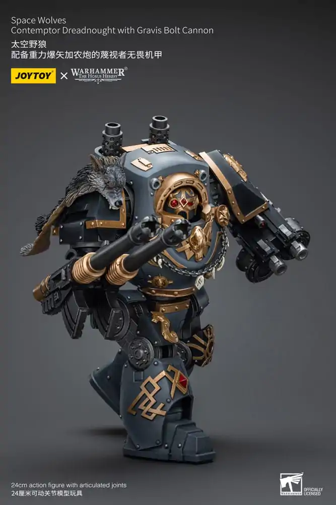 Warhammer The Horus Heresy Action Figure 1/18 Space Wolves Contemptor Dreadnought with Gravis Bolt Cannon 12 cm termékfotó