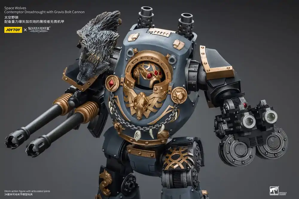 Warhammer The Horus Heresy Action Figure 1/18 Space Wolves Contemptor Dreadnought with Gravis Bolt Cannon 12 cm termékfotó